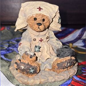 Boyds Bears Nurse Vintage Bear Figurine 1993 With Gentle Hands and Warm Heart